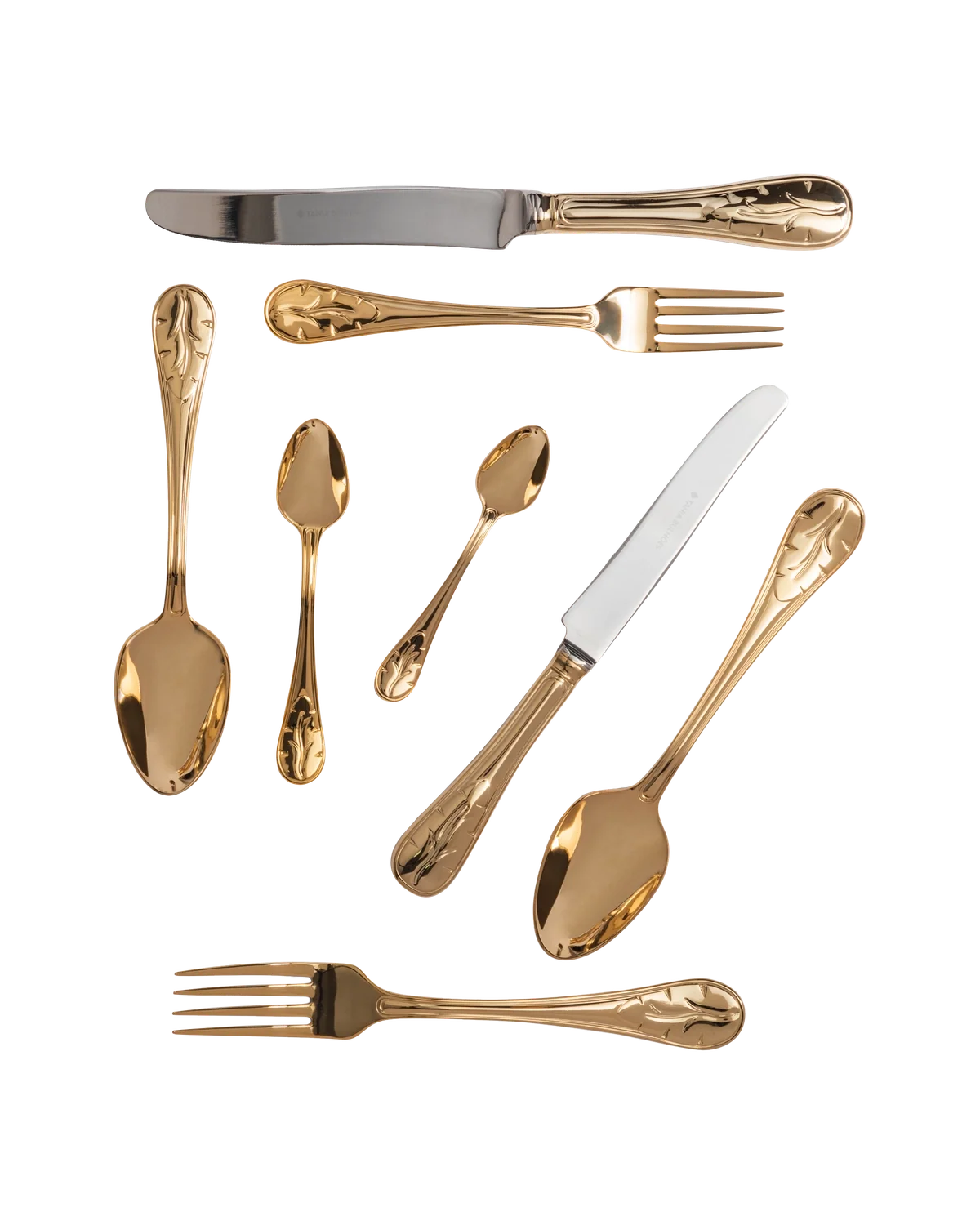 Flatware Tania Bulhoes Gold-Plated Stainless Steel (8)