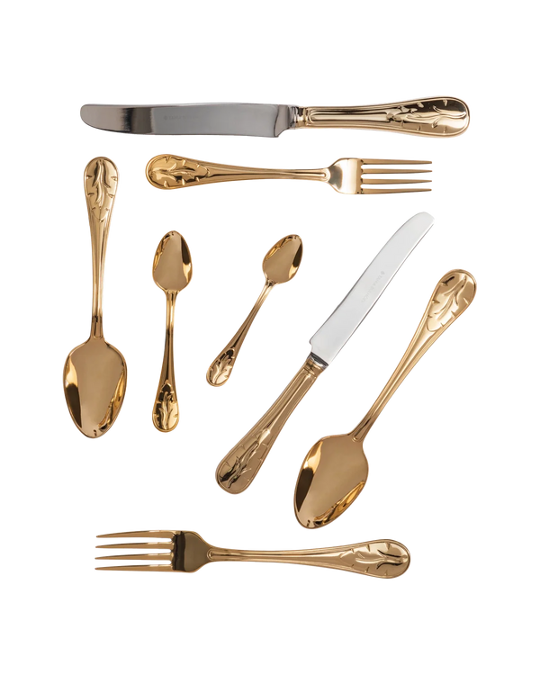Flatware Tania Bulhoes Gold-Plated Stainless Steel (8)