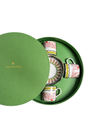 Tea Cup and Saucer Tropicos (set of 4)