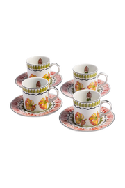 Espresso Cup and Saucer Tropicos (set of 4)