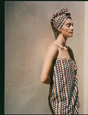 Organic Mosaic Hair Wrap (Multi)