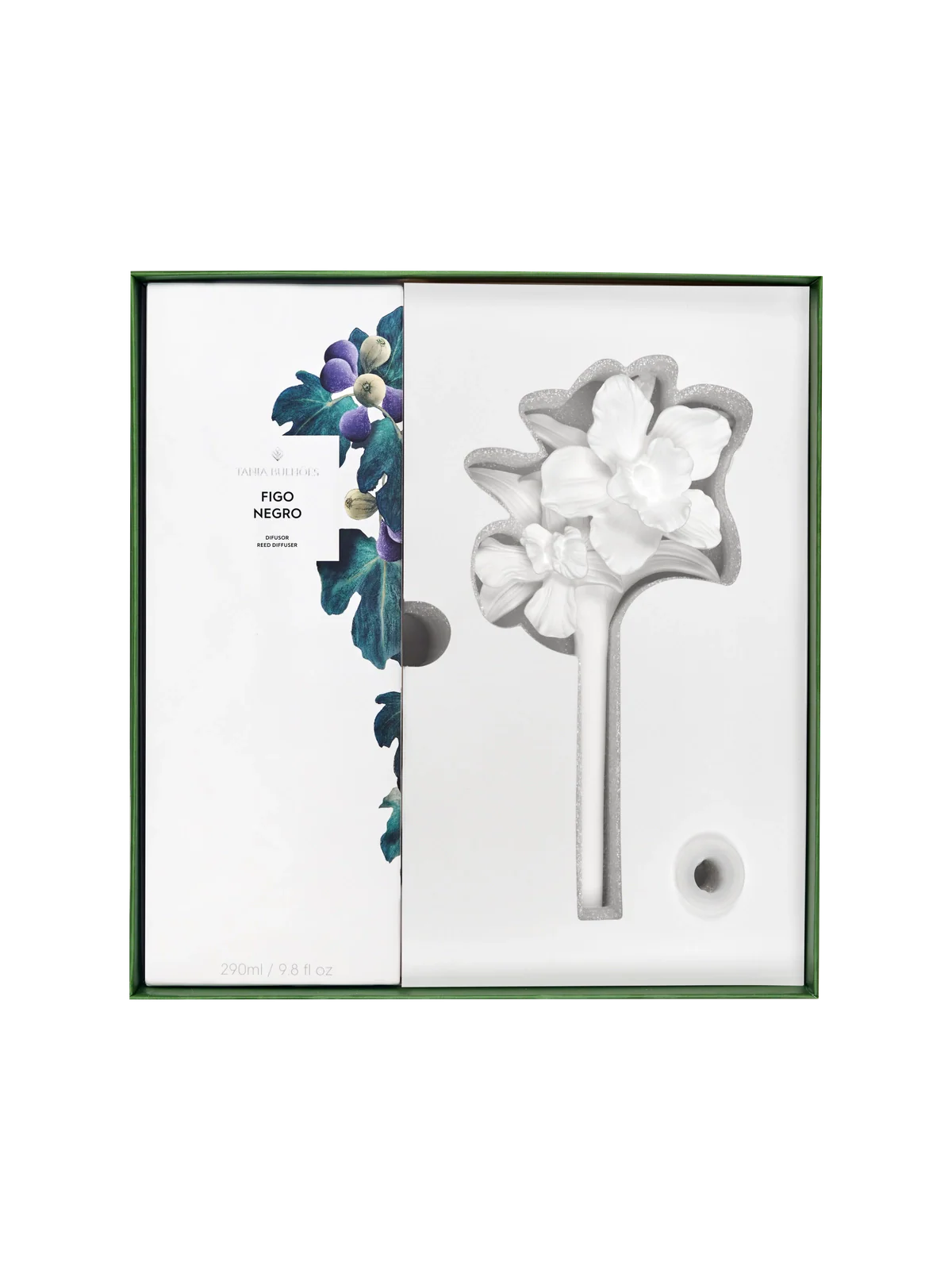 Porcelain Diffuser Orquidea Figo Negro