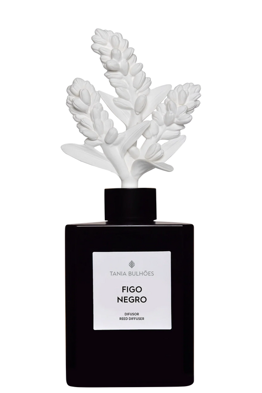 Porcelain Diffuser Lavanda Figo Negro