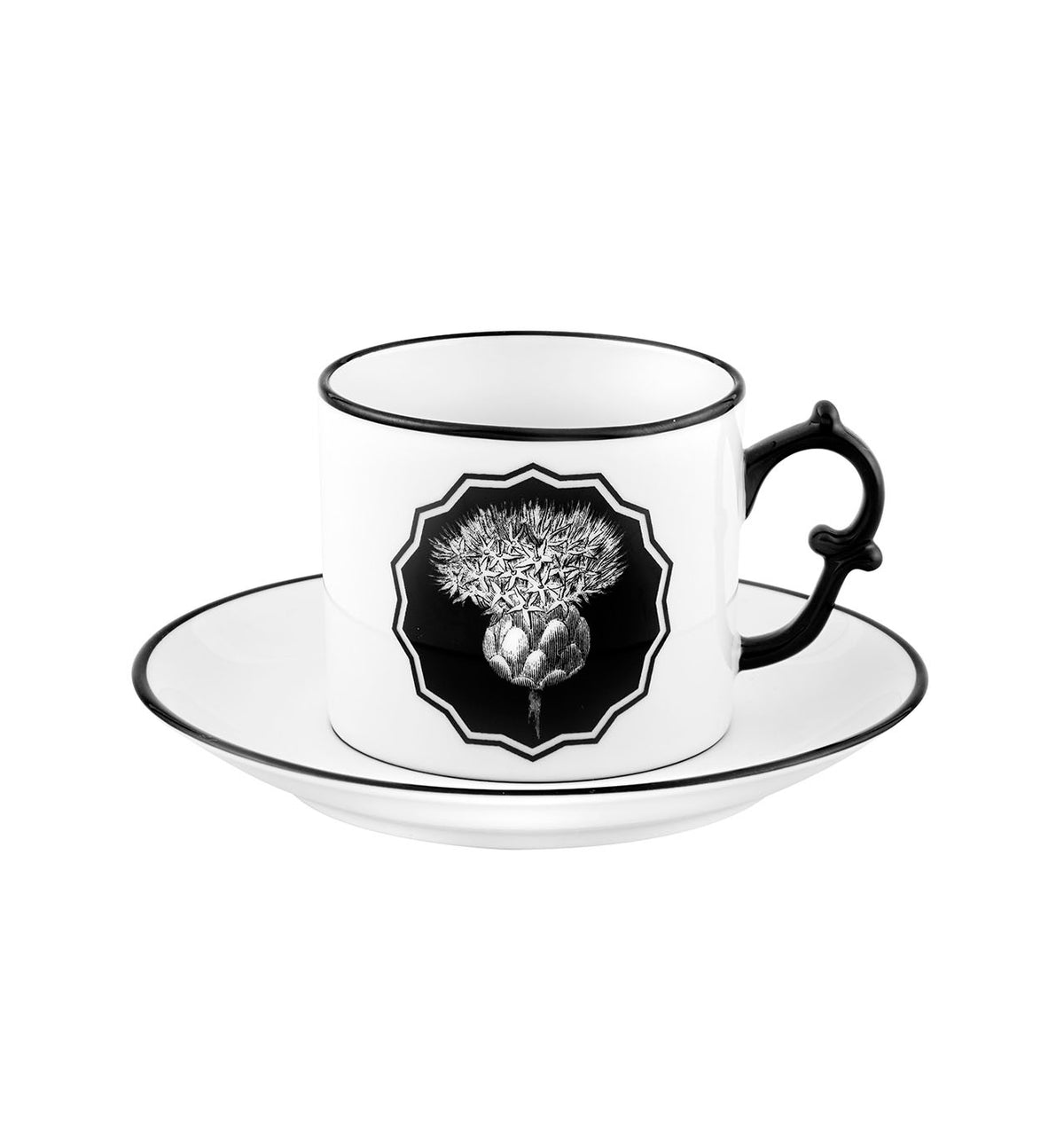 Herbariae – Tea Cup and Saucer White – Vista Alegre