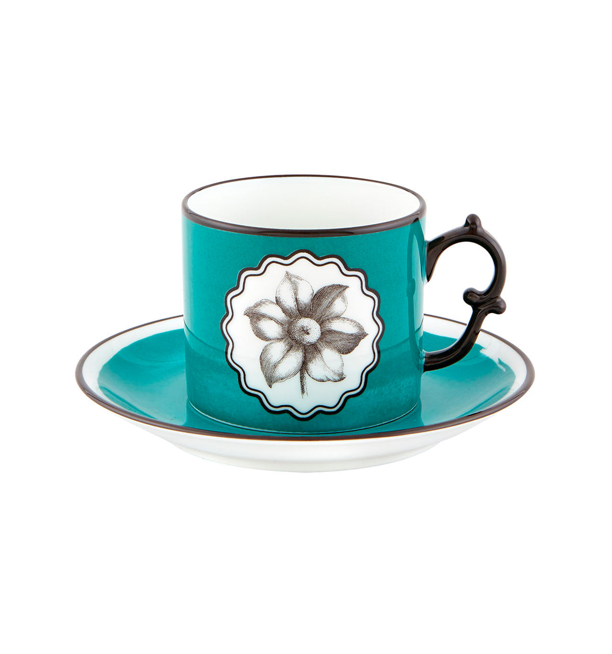 Herbariae – Tea Cup and Saucer Peacock – Vista Alegre
