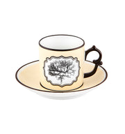Herbariae – Coffee Cups and Saucers, Yellow and Green, Set of 2 – Vista Alegre