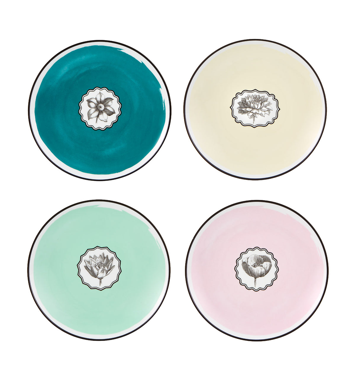 Herbariae – Dessert Plates, Set of 4 – Vista Alegre