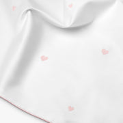 Embroidered Hearts Baby Duvet - Pink