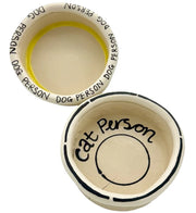 Dog Person Dog Bowl