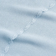 Cotton Knit Baby Blanket - Blue