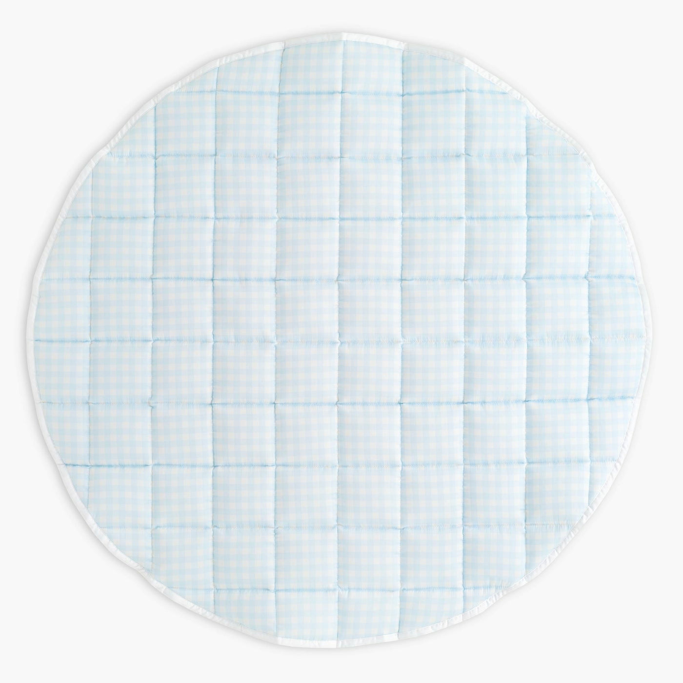 Picnic Gingham Play Mat - Blue