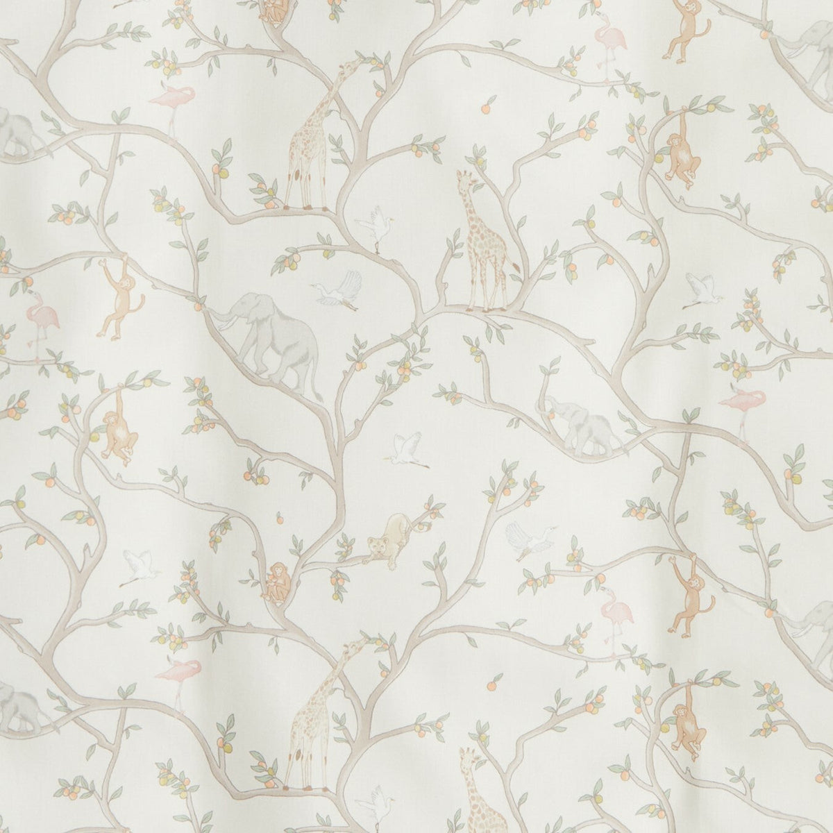 Animal Parade Crib Sheet - Ivory