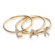Diamond Initial Ring