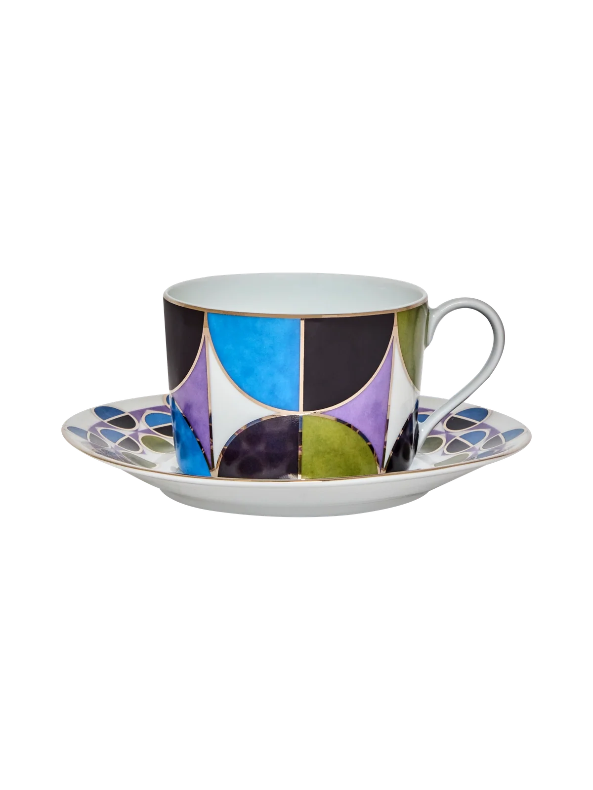 Tea Cup and Saucer Bossa Bleu