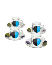 Espresso Cup and Saucer Bossa Bleu (set of 4)