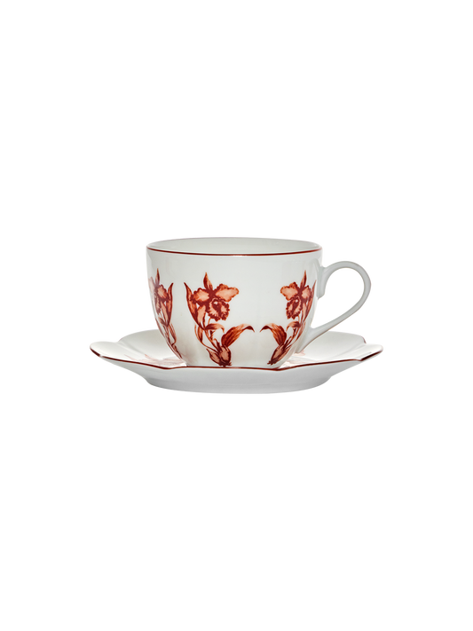 Tea Cup and Saucer Rouge de Fer