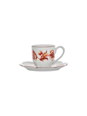 Espresso Cup and Saucer Rouge de Fer