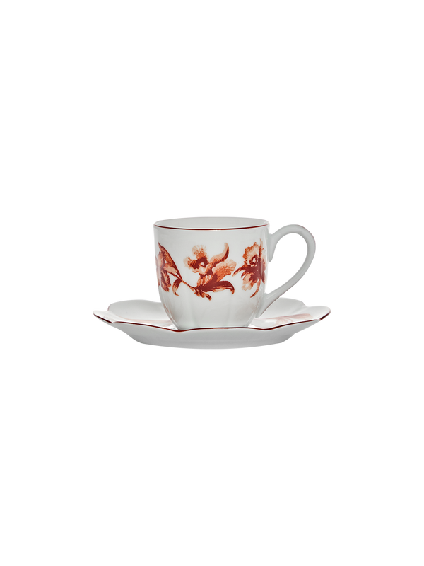 Espresso Cup and Saucer Rouge de Fer