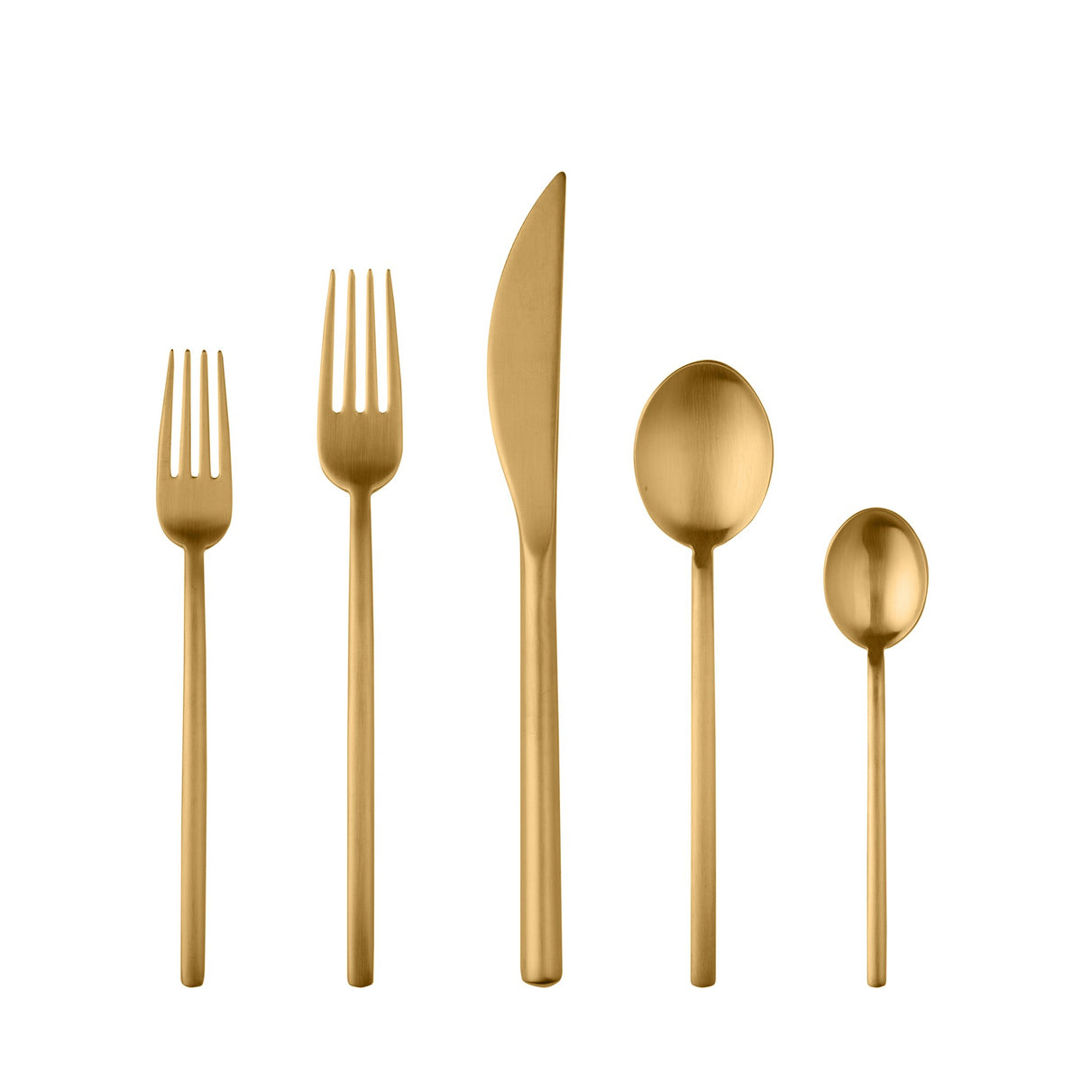 Due Ice Gold Flatware Set
