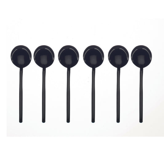 Due Black Gold Espresso Spoon Set - 6 Pcs.