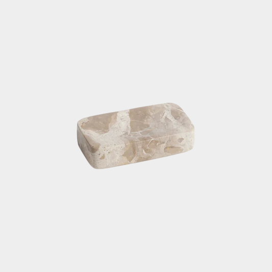 Crema Fossil Marble Soap Bar Holder