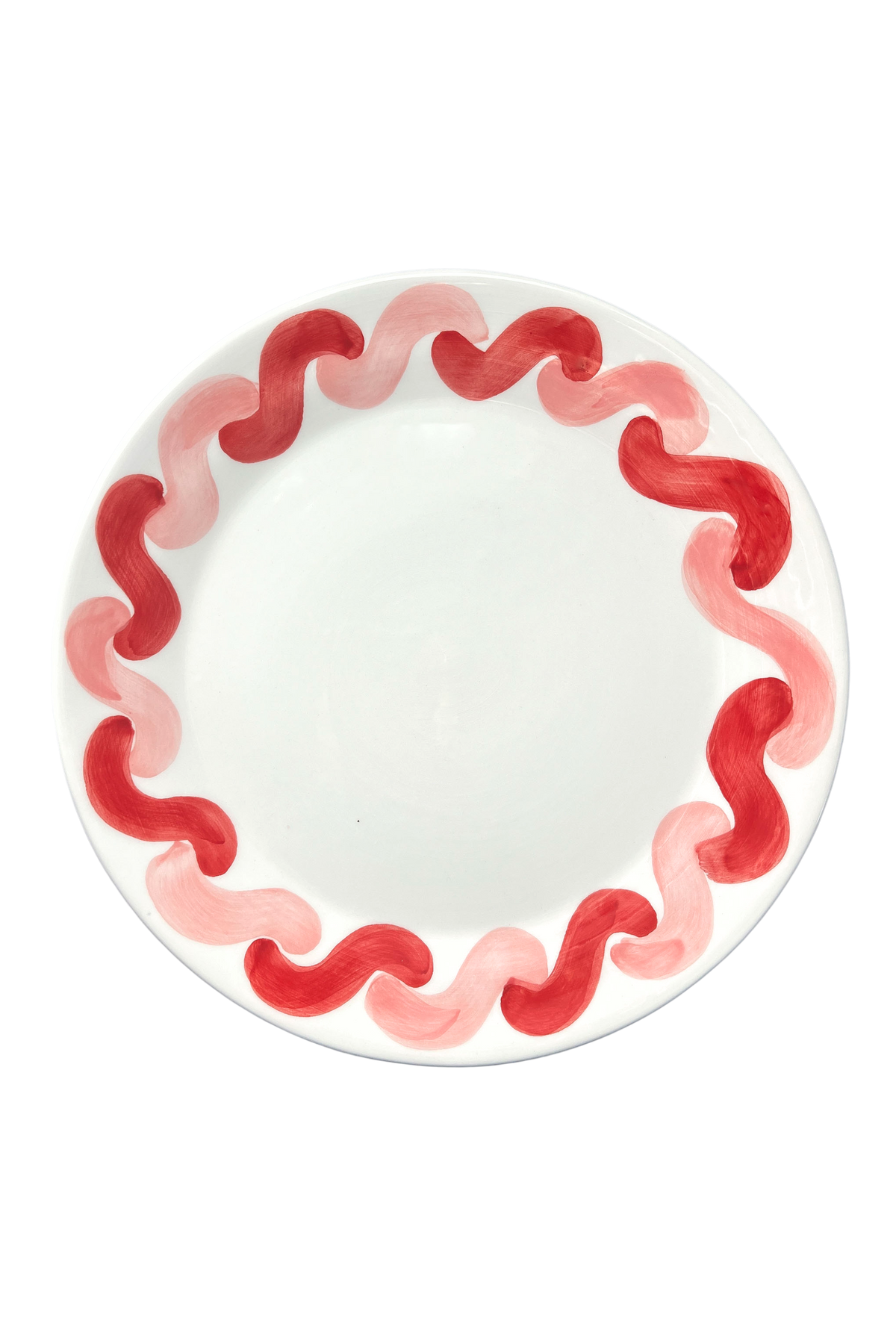 Onda Serving Plate - Pink & Red