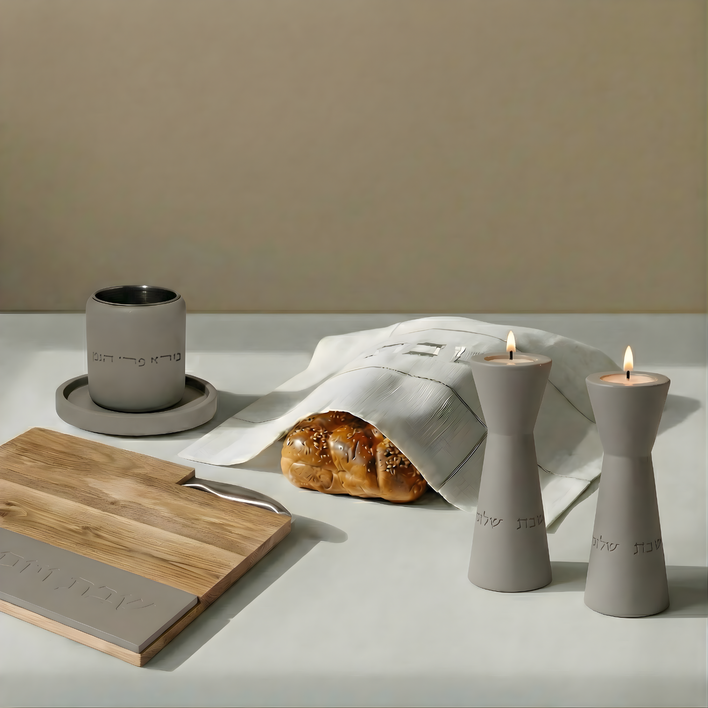 Luxury Handcrafted Judaica Home Decor Set – City Spirit Series
