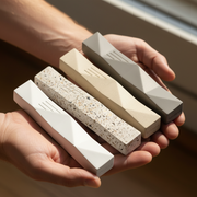 Modern Concrete Mezuzah Judaica for Entryways and Interior Doors – Wave Series