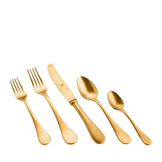 Michelangelo Vintage Oro 5-Piece Flatware Set – view 1