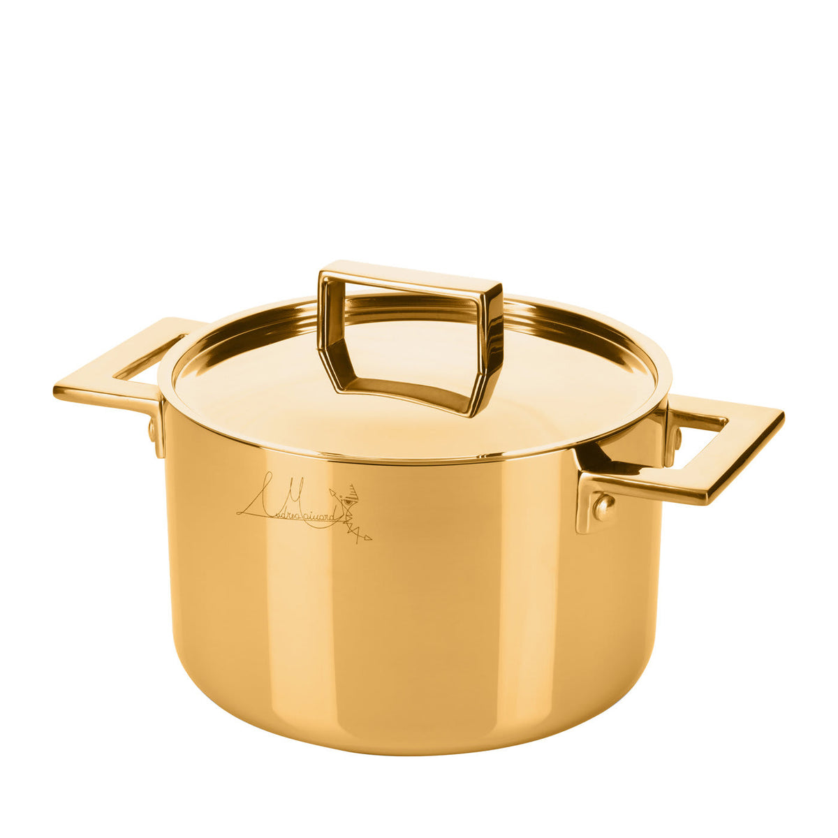 Attiva Gold 24 cm Pot with Lid – view 1