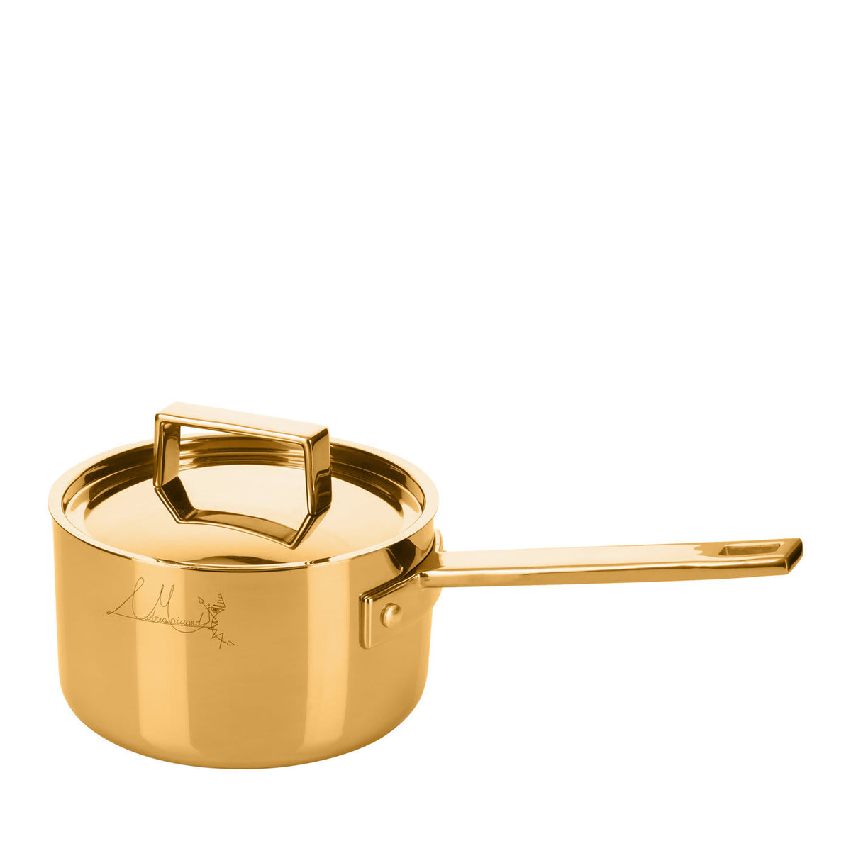 Attiva Gold 14cm Saucepan with Lid – view 1