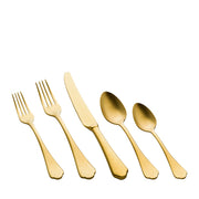 Dolcevita Vintage Oro 5-Piece Stainless Steel Flatware Set – view 1
