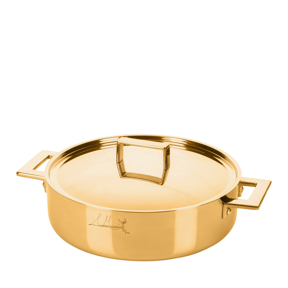 Attiva 28 cm Frying Pan with 2 Handles and Lid – view 1
