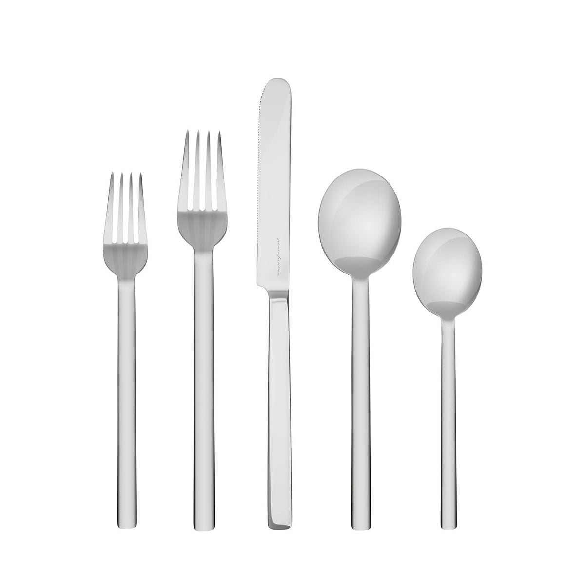 Stile 5-Piece Stainless Steel Flatware Set by Pininfarina Mepra – view 1