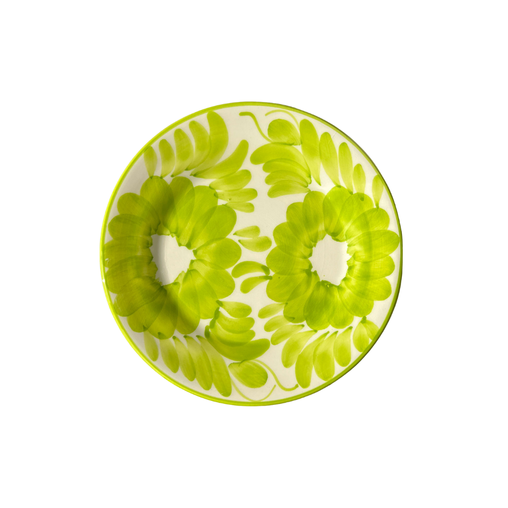 Florita Dessert Plate, Kiwi