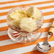 Ten cut glass dessert dishes