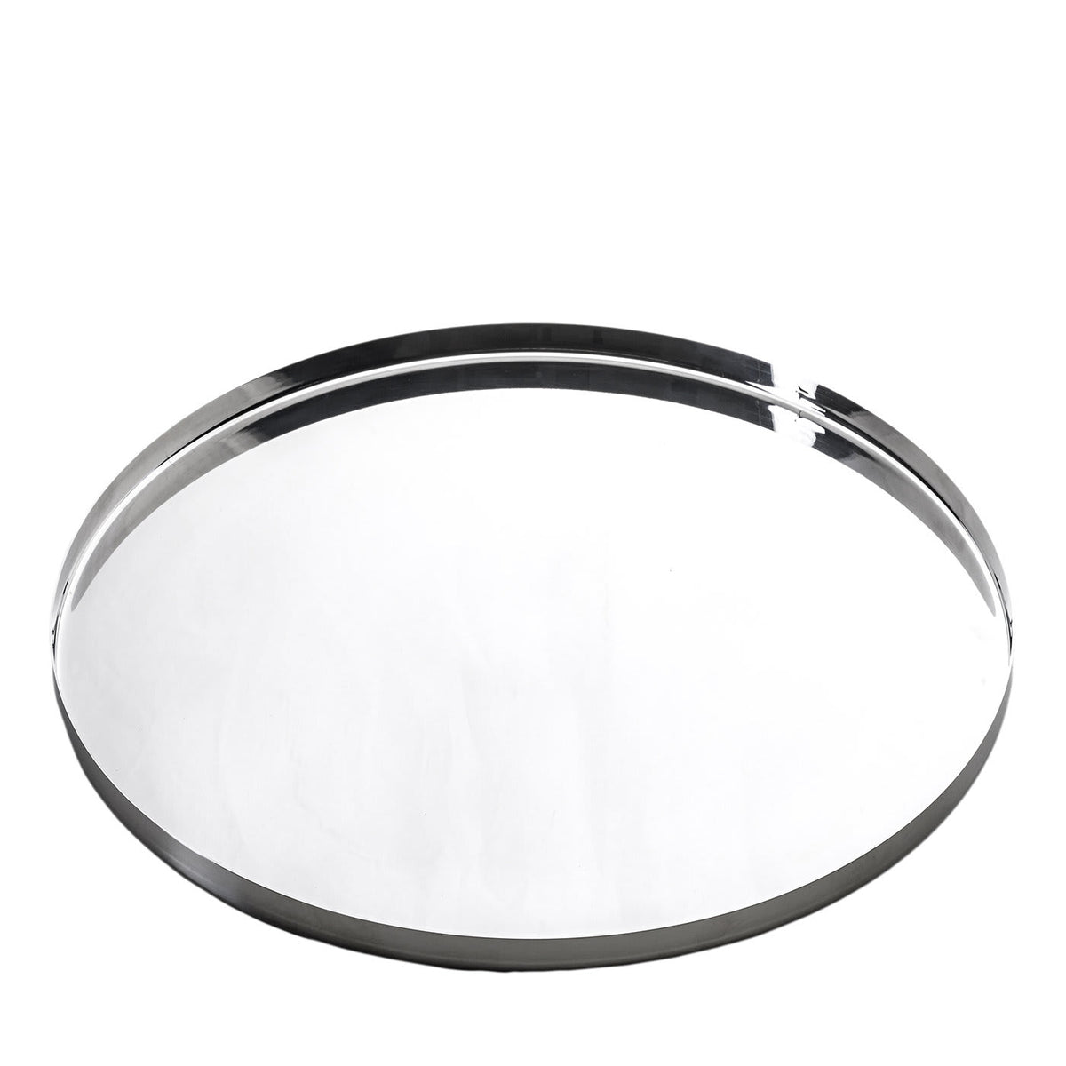 Stile Round Stainless Steel Tray – view 1