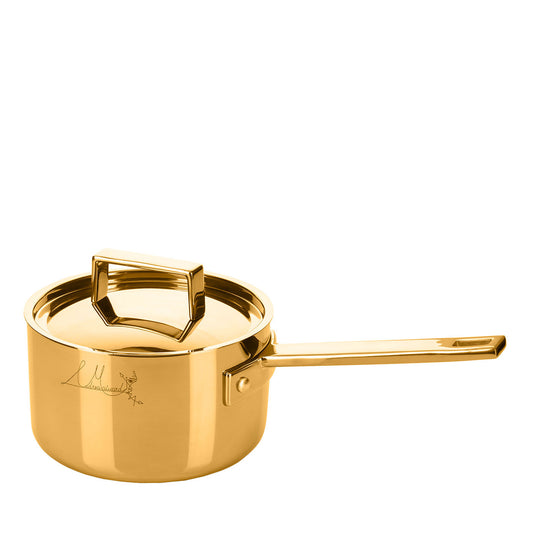 Attiva Gold 16cm Saucepan with Lid – view 1