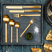 Stile Ice Oro 5-Piece Stainless Steel Flatware Set by Pininfarina – view 5
