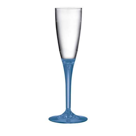 Set of 6 Sapphyre Blue Stem Champagne Flutes – view 1