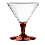 Set of 6 Garnet Red Stem Ice Cream Cups – view 1