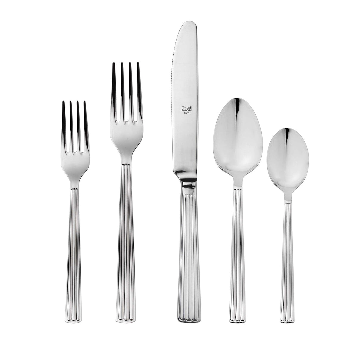 Set of 5 Sole Stainless Steel Flatware – view 1