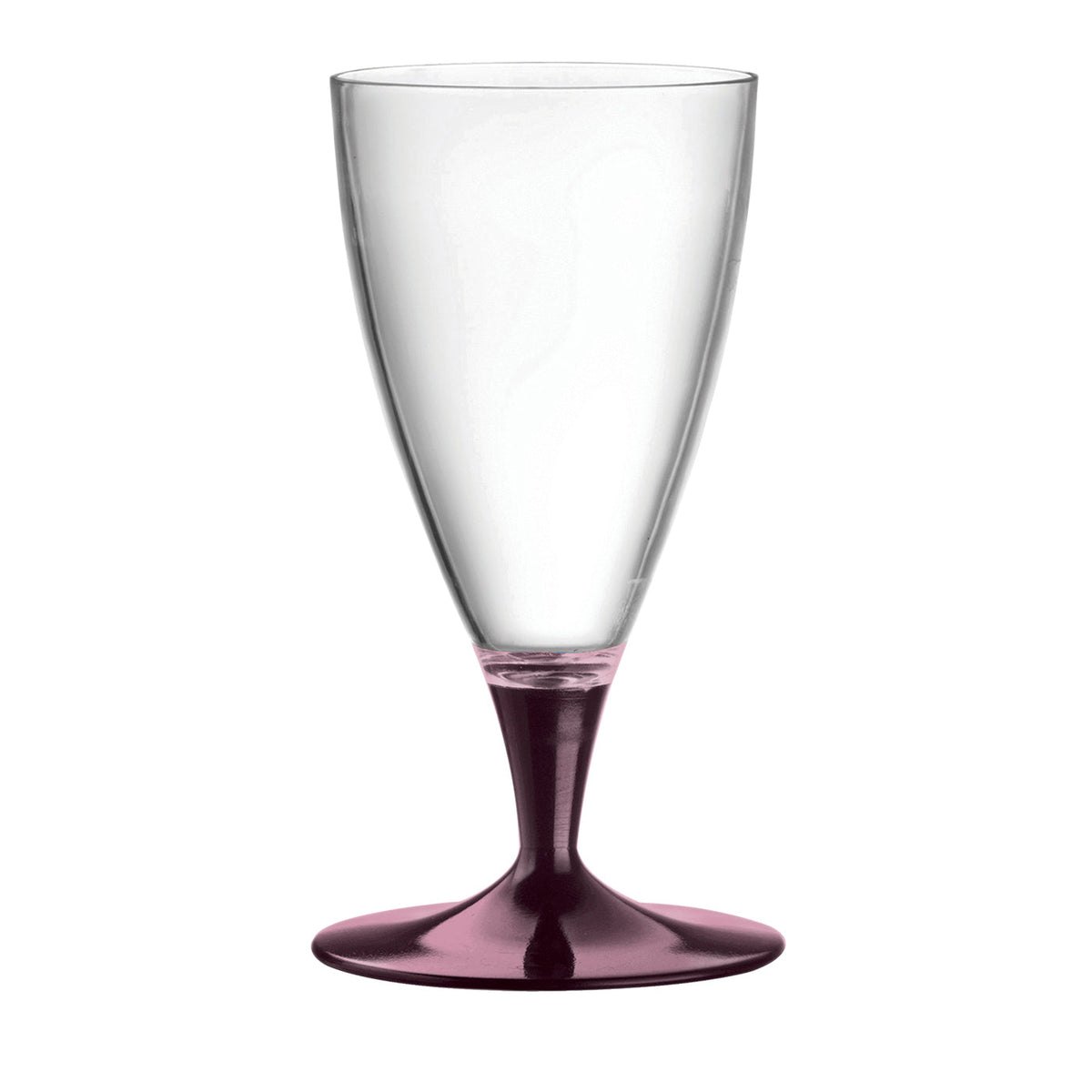 Set of 6 Quartz Pink Stem Beer Glasses – view 1