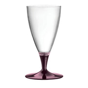 Set of 6 Quartz Pink Stem Beer Glasses – view 1
