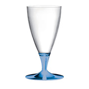 Set of 6 Sapphyre Blue Stem Beer Glasses – view 1