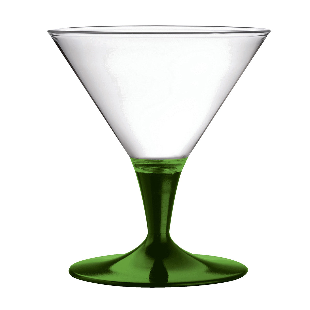 Set of 6 Emerald Green Stem Ice Cream Cups – view 1