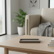 Classic set of Shabbat Candle Holders and a designed concrete tray - Timeless Glow Series