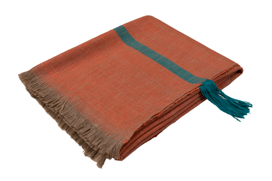 Handwoven Pashmina and Merino Wool Throw 46" '75"