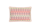 Hand Embroidered Cross-Stitch Pillow Cover 14" x 20"
