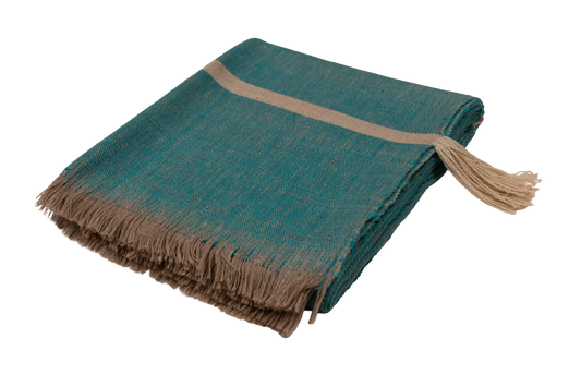 Handwoven Pashmina and Merino Wool Throw 46" '75"